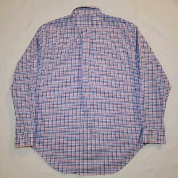 Lauren Ralph Lauren Button Up Shirt Mens Plaid Large Preppy Academia - Picture 2 of 9